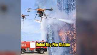 Perro robot para misiones de rescate contra incendios