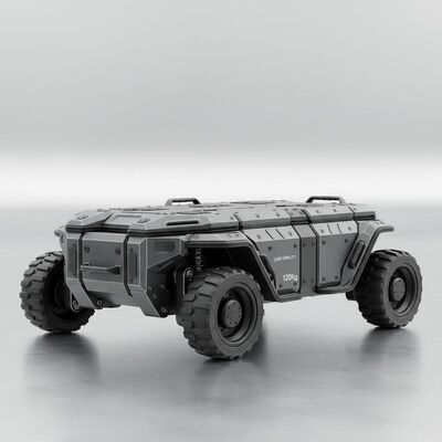 Ackermann Wheeled Robot Chassis with IP65 Dustproof Waterproof Modular Design and 120kg Load Capacity for Counter Terrorism