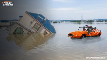 Capacidad: 6 personas embarcación anfibia Adopción de un chasis de ruedas viajar en todos los terrenos